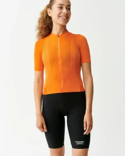 Pas Normal Studios Women's Solitude Mesh Jersey — Bright Orange^Women Jerseys