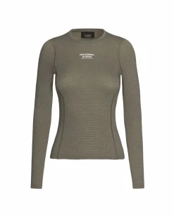 Pas Normal Studios Women's Thermal Long Sleeve Base Layer — Dark Stone^Women Base Layers