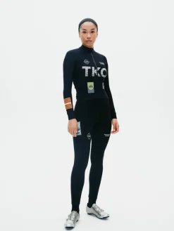 Pas Normal Studios Women's T.K.O. Essential Thermal Long Bibs — Black^Women Bibs