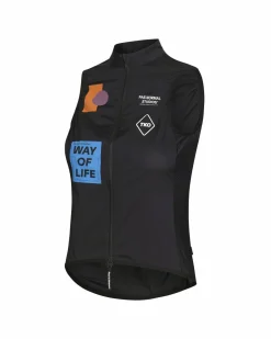 Pas Normal Studios Women's T.K.O. Mechanism Stow Away Gilet — Black^Women Jackets & Gilets